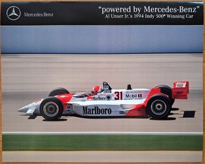 Marlboro Penske Mercedes 1994 Indy 500 Winning Car promotional piece *EXC COND*