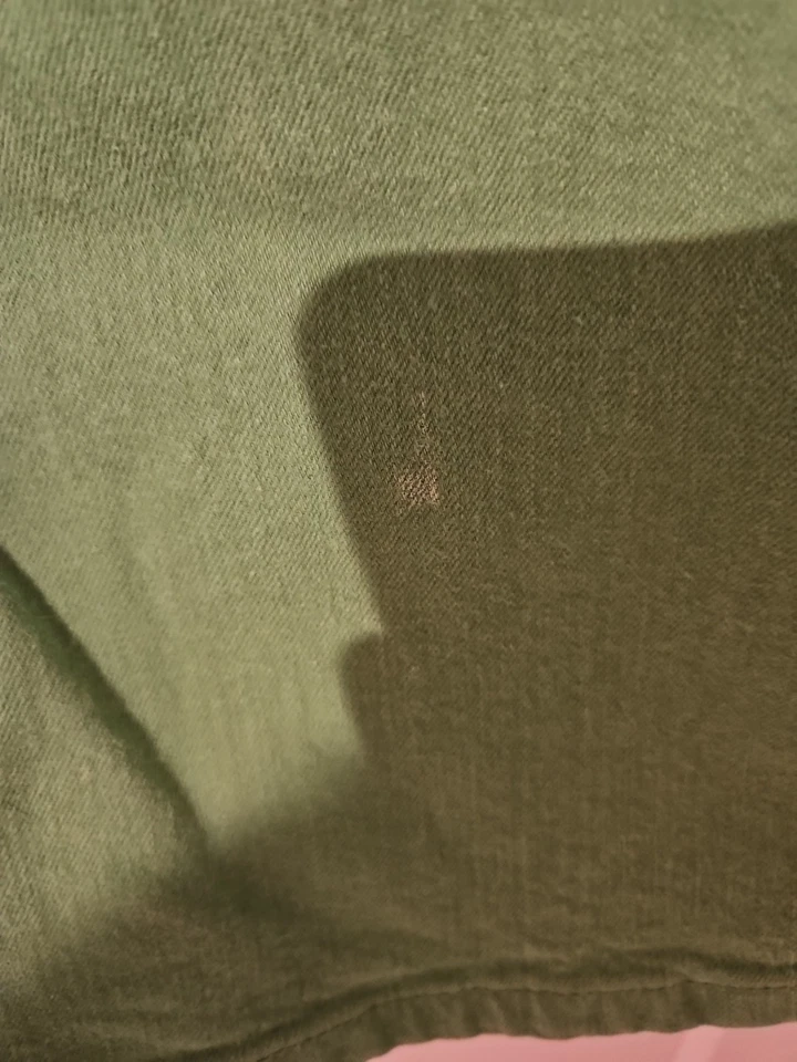 Pantalones capri de mezclilla y co verde lima para mujer talla 12 Foto 4 de 4