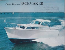 Pacemaker Pacer 26' Cabin Cruiser sales folder 1960s