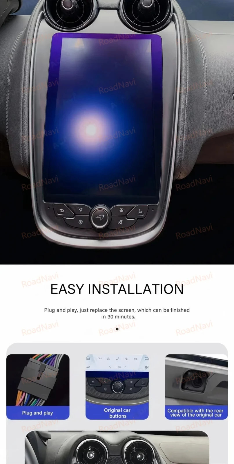 9.9" Screen for McLaren 540 570 GT 2015-2021 CarPlay GPS Radio DSP WIFI (15A-7