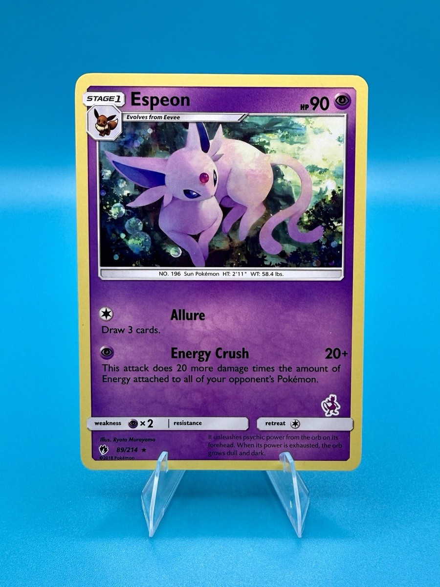 Pokemon TCG 2018 Espeon 89/214 Mewtwo Stamped Promo Battle Academy