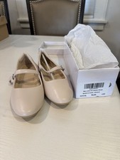 Mary Jane Leather Shoe Nude Color US 5