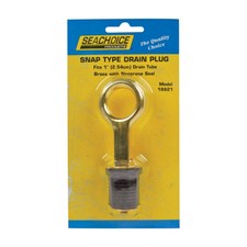 Seachoice 18821 Black Brass Fully Adjustable Twist Turn Drain Plug 6.5 Lx1 W in.
