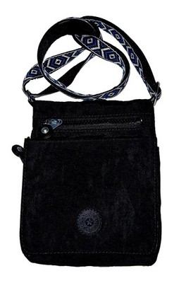 Kipling Small Black Crossbody Bag Zip & Snap Closure w/Inner Pockets