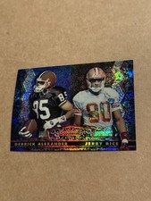 1995 Bowman's Best Black Refractor #27 Jerry Rice &Derrick Alexander NMT MINT SP