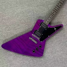 Custom Explorer Electric Guitar Humbucker Pickups Purple Body 22 Fret Pro Guitar