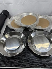 Set Of 5 - CARLISLE DINEX DXTMP1097A 9” WAX BASE - Unused, But Some Scratches.