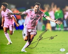 ⚽️ Lionel Messi foto firmata a mano autografata 8x10 con certificato di autenticità bella