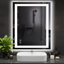 32.1"x40.1" Bathroom Mirror, Anti-Fog Bathroom Vanity Mirror with 3 Color Tem...