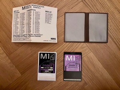 Korg M1 Synth 2 MPC-07 & MSC-07 PCM Speicherkarte Korg M1, M1R, T1, T3, T3, M3R