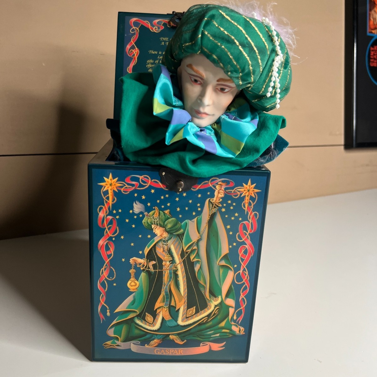 80s Enesco Living Legends Gaspar Jack in the Box Musical Limited