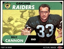 1968 Topps #37 Billy Cannon Raiders LSU 7 - NM