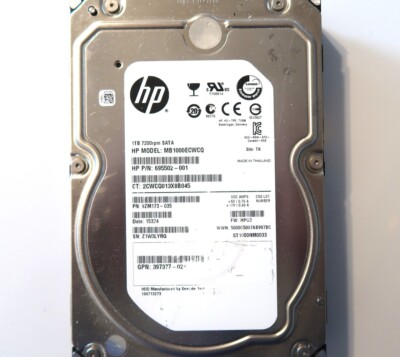 HP ST1000NM0033 PN:9ZM173-035 FW:HPG3 (Z1W3) TK Thailand 1.0TB Sata FEB/2015