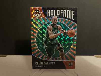 2020-21 NBA Panini Mosaic Kevin Garnett #6 Green Prizm HoloFame Insert Card