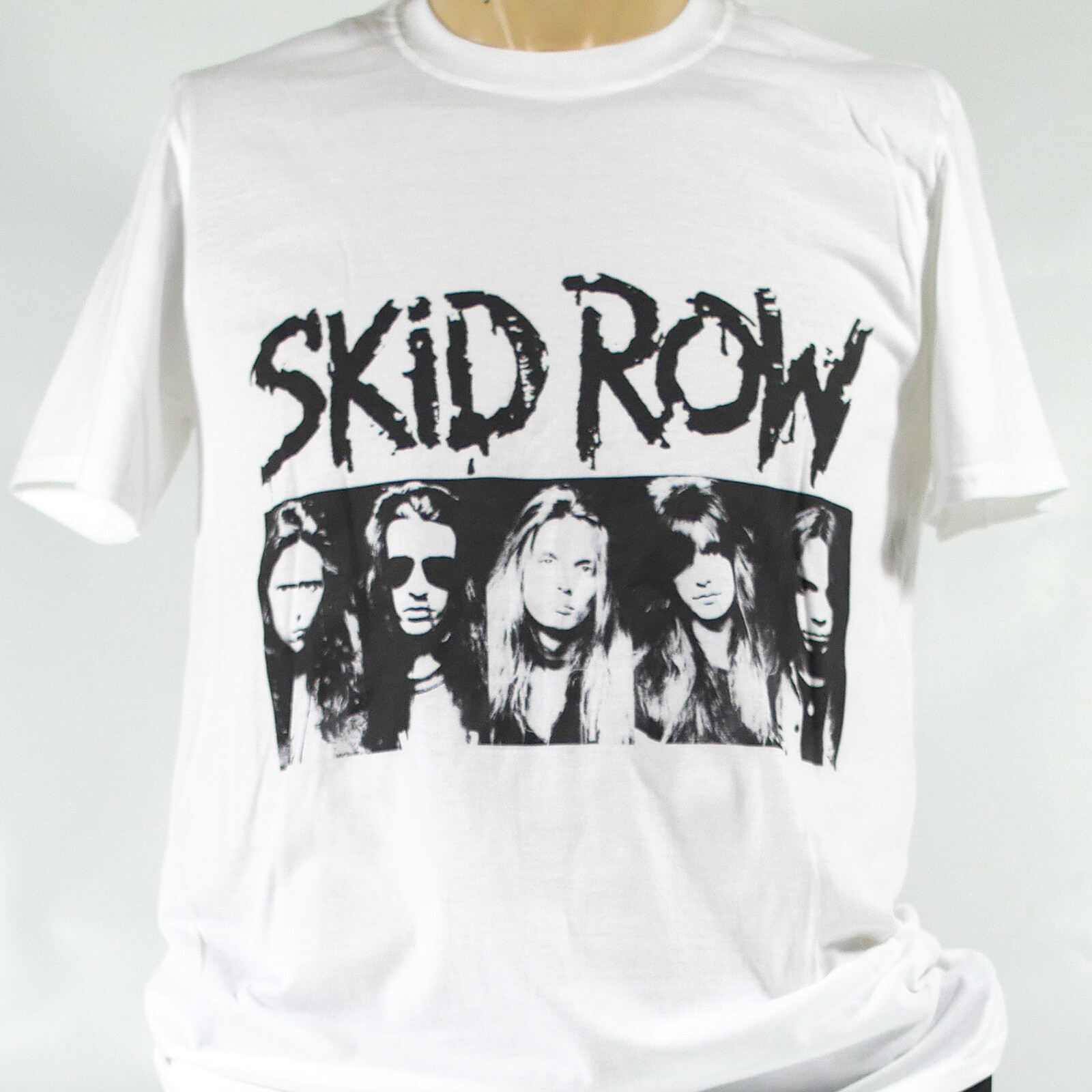 FILA T shirt unisex Skid Row metallo manica corta bianca S 3XL