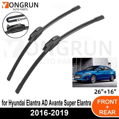 2PCS Car Wiper for Hyundai Elantra AD Avante 2016-2019 Front Windshield Wiper