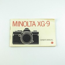 Minolta XG-7 -  Original Owners Camera Manual - Instruction Booklet