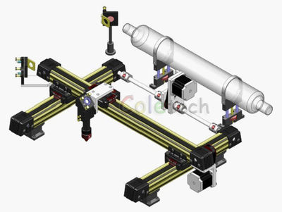 Integrated mechanical part for CO2 Laser engraveing cutting machine DIY 90X60CM
