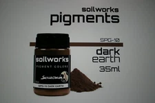scale 75  SOIL WORKS PIGMENT COLOR  DARK EARTH STOCK # SPG - 10