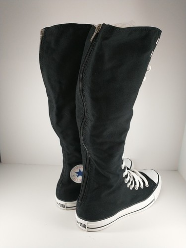 Converse CTAS XXHI Zipper Lace Up Black Knee High Sneaker Boot Mens 8 Womens 10 - Picture 6 of 24