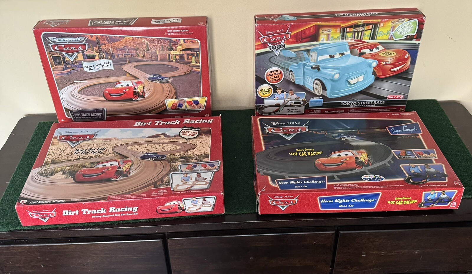 4 Vintage Disney Pixar Slot Car Sets eBay