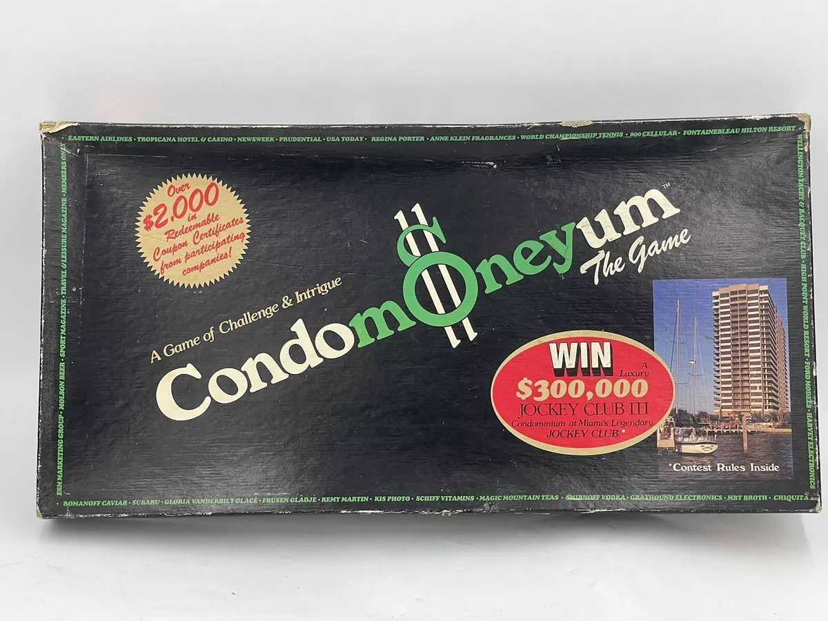 Vintage condo moneyum the game board game