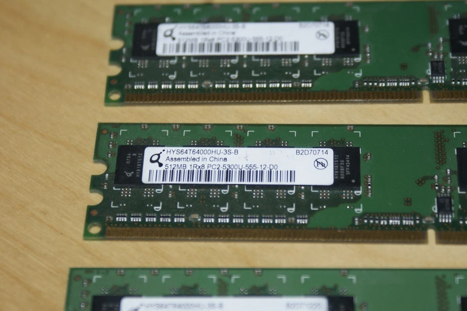 HP PC2-5300 512MB DIMM DDR2 SDRAM Memory (377725-888) SET OF 4 - Image 3 of 3