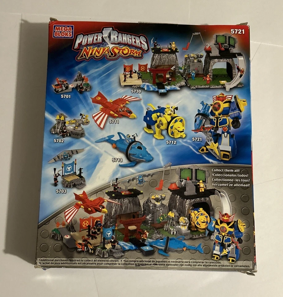 Nuevo En Caja Mega Bloks Power Ranger Ninja Storm Storm Megazord Modelo 5721-2003 Foto 3 de 4