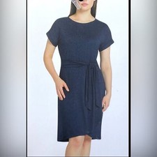 Chaps Sheath Navy Blue Dress Nwt