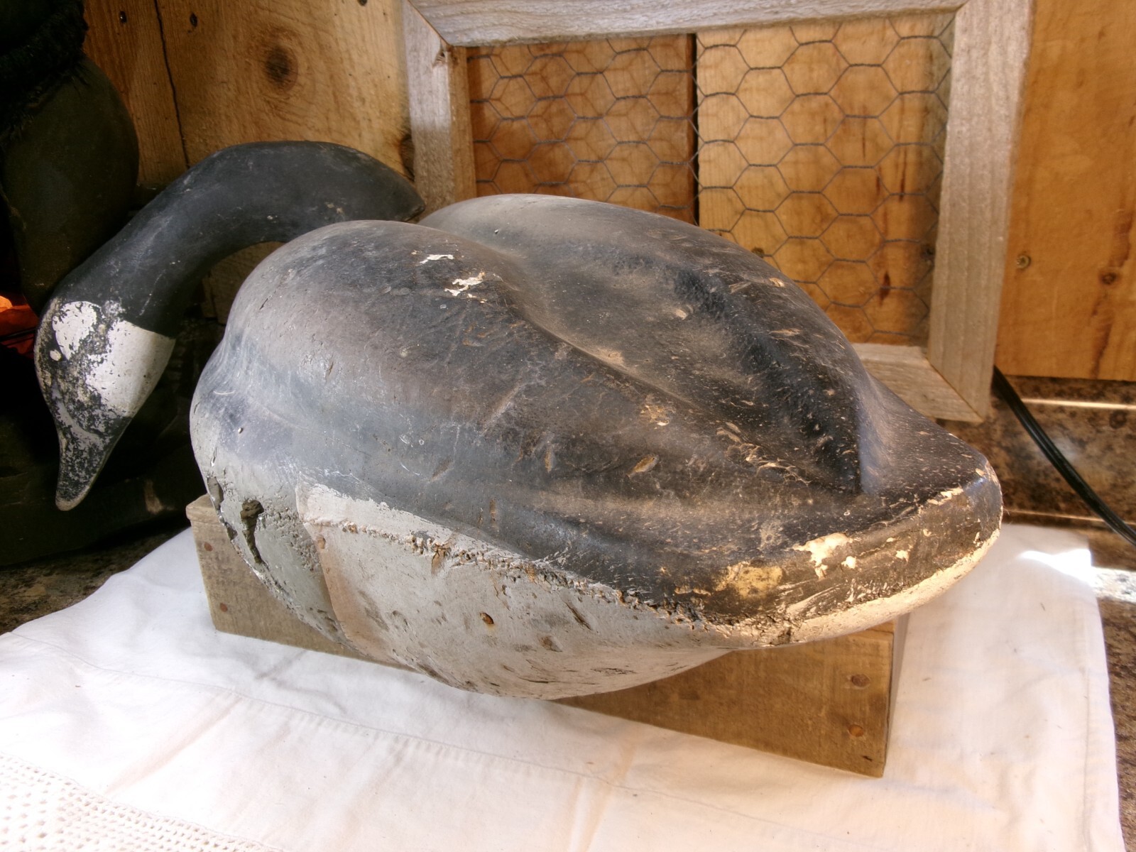 Vintage Decoys Unlimited Clinton Iowa Foam Body Goose Decoy eBay