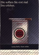 Lucky Strike Werbung Anzeige Reklame