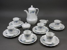 Giraud Limoges 22-tlg. Kaffeeservice Corail Vergissmeinnicht