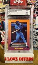 1989 CLASSIC ORANGE BO JACKSON #122 PGA 10 GEM MINT KANSA CITY ROYALS READ