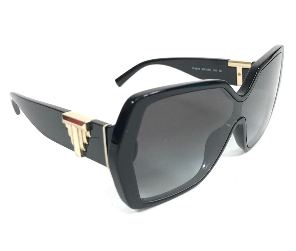 Tiffany & Co. Gafas de sol TF4219 8001/3C monturas negras doradas con protector gris degradado Foto 3 de 4