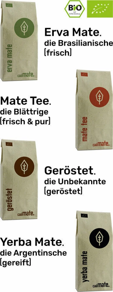 Mate Tee Probierset 100% BIO ● 4 Sorten zum Probieren ● fair & luftgetrocknet - Bild 4 von 4