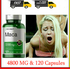 Maca Root Capsules 4800 mg  120 Pills Peruvian Maca Extract for Men Gluten Free
