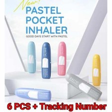 6X PASTEL POCKET Inhaler Aromatic Menthol Essential Oils Traditional Thai Remedy