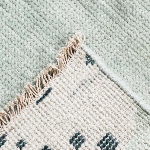 Leopard Light Blue Soft Oushak Rug For best Area Rug/Bedroom Rug/Any Room Rug. - Picture 5 of 5