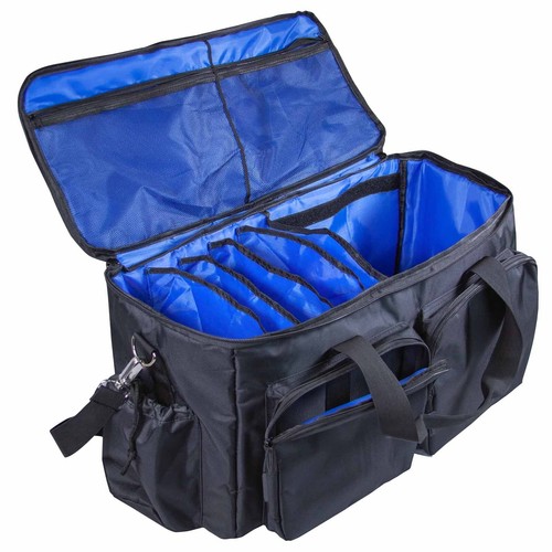 Pro Audio DJ 20' ft XLR Red, White & Blue Microphone Speaker Cables w Carry Bag - Picture 10 of 12