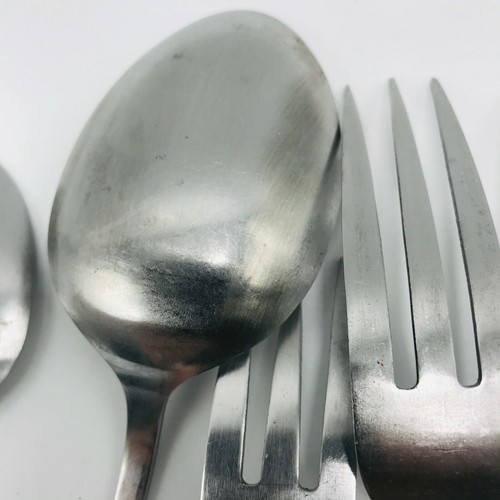 10 Stainless Steel Flatware Mid Century Japan Knife, Fork, Spoon Serving Spoon - Picture 9 of 12
