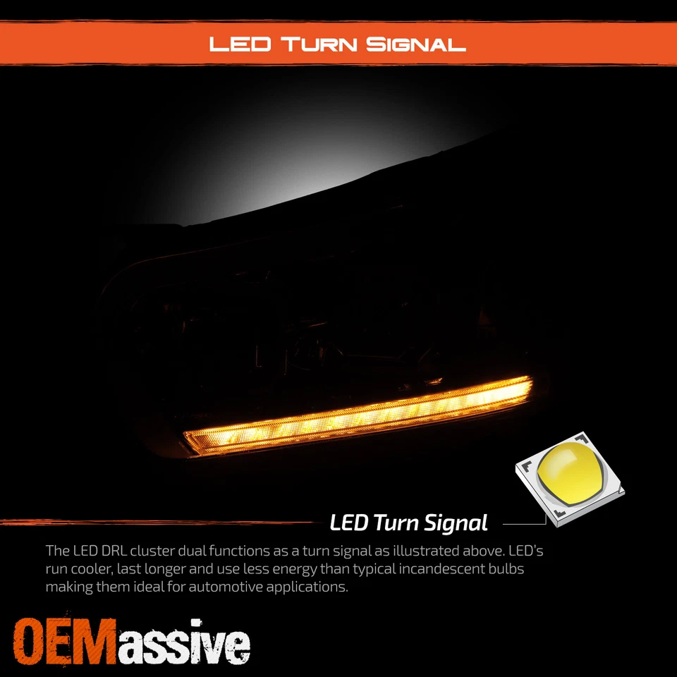 Faros proyectores cromados con LED DRL para Ford Transit 150 250 350HD 2015-2023 Foto 4 de 4