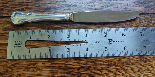 Towel Sterling Silver French Provincial Luncheon/Dessert Knife 7"