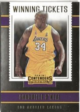 2018-19 Panini Contenders Shaquille O'Neal Winning Tickets SP Los Angeles Lakers