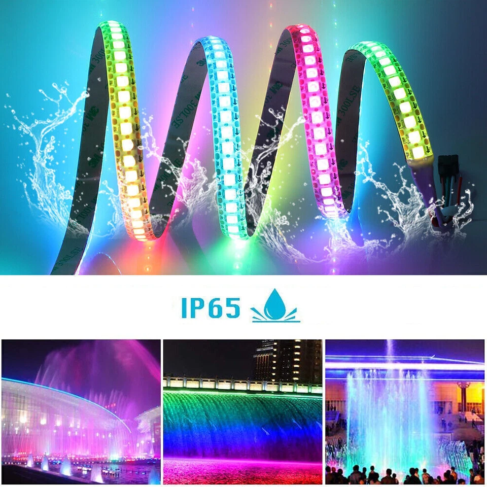 WS2812B 5V 5050 RGB LED Streifen Strip 1-5m Lichtleiste Individuell Adressierbar - Bild 4 von 4