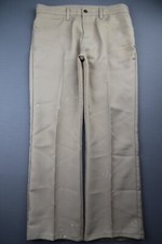 Vintage Men 2008 Levi's 517 Boot Cut Polyester Pants Brown Sz 33x29 Msr 32x26 