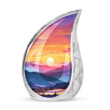 Mountain Sunset Urn For Human Ashes - Cremation Urn For Human Ashes - Small Urn