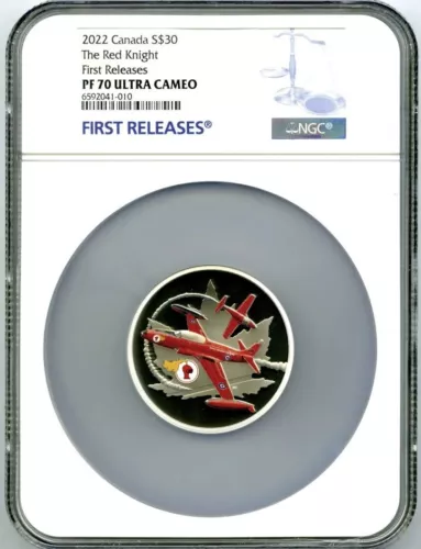 2022 $30 CANADA 2 OZ SILVER THE RED KNIGHT NGC PF 70 UCAM FIRST RELEASES