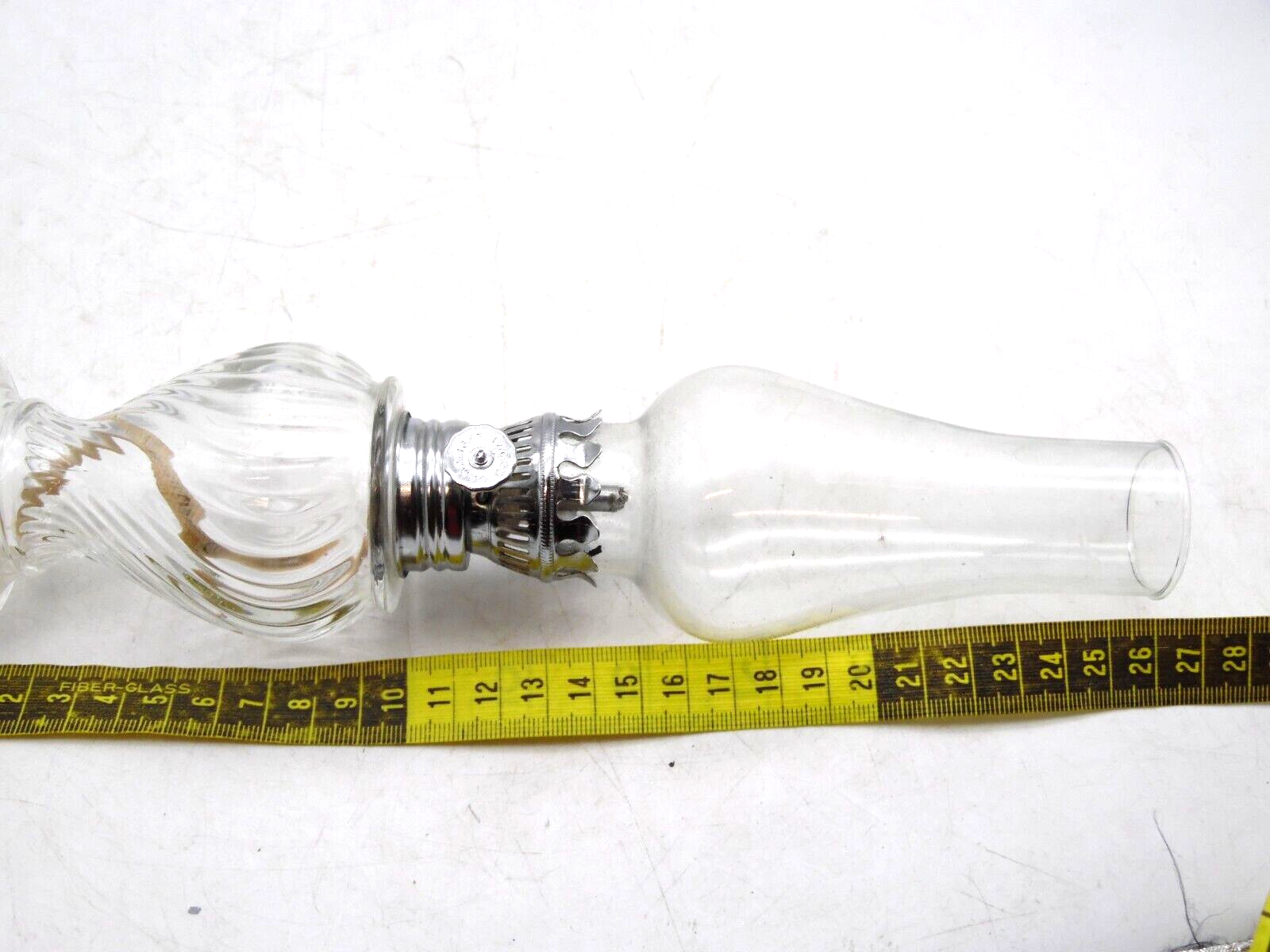 Glass Oil Burner Lamps with Wicks Vintage Chimney Style 2pcs eBay