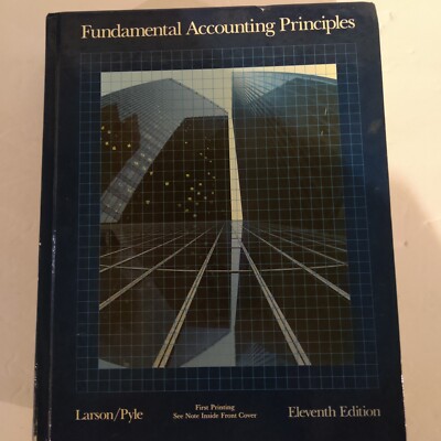 Fundamental Accounting Principles. Larson/Pyle.  11th Edition.  Irwin 1978