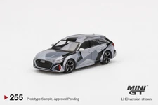 Mini GT Audi RS6 Avant Silver Digital Camouflage TSM Model 1:64 Scale